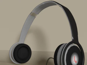 cuffia realistica Modello 3D