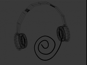 realistic headphone Modelo 3D
