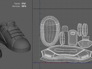 cartoon sport shoes cartoon sport shoes 3D Model
