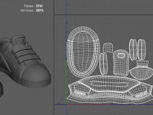 cartoon sport shoes cartoon sport shoes 3D Model