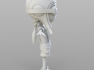 cartoon pilot little loli 3D Model