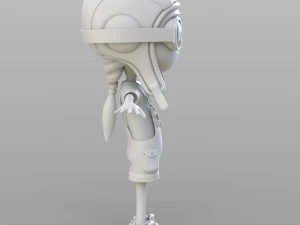 cartoon pilot little loli 3D Model