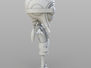 cartoon pilot little loli 3D Model