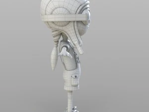 cartoon pilot little loli 3D Model