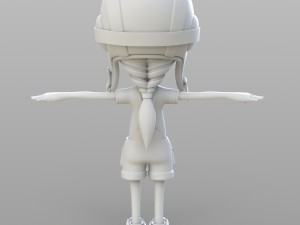 cartoon pilot little loli 3D Model
