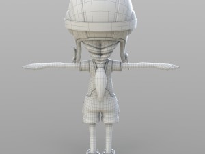 cartoon pilot little loli 3D Model