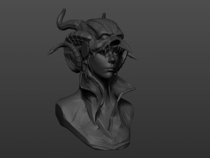 witcher female Model do druku 3D