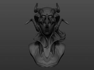 witcher female Model do druku 3D