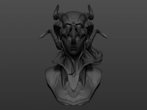 mulher bruxa Modelo de Impressão 3D