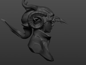 witcher female Model do druku 3D