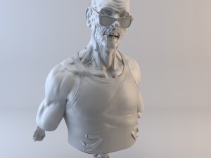 cool zombie Modèles 3D en vedette