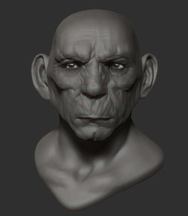 orge head 3D Print Model .c4d .max .obj .3ds .fbx .stl .blend 