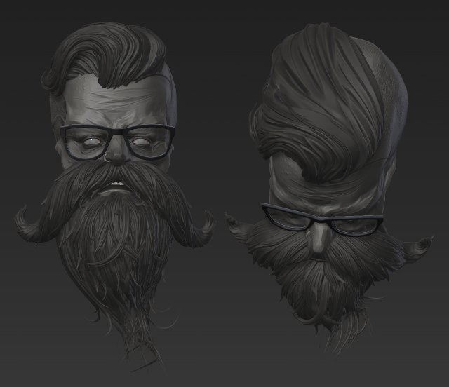 dead hipster 3D Print Model .c4d .max .obj .3ds .fbx .stl .blend 