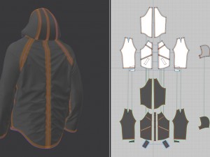 puffer jacket - coat 3D Model