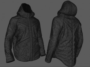 puffer jacket - coat 3D Model