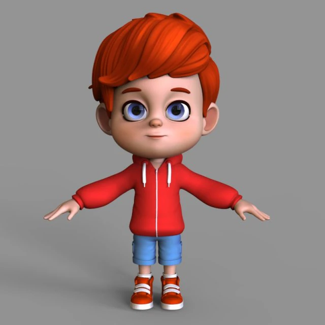 cartoon character arnold 3D Model .c4d .max .obj .3ds .fbx .stl .blend 