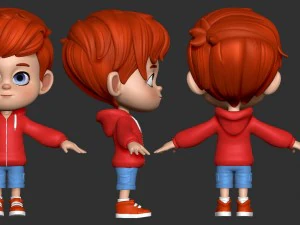 cartoon character arnold 3D Model
