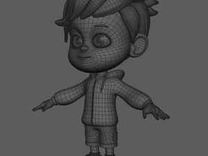 cartoon character arnold 3D Model