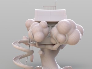 cartoon treehouse 3D-Modell