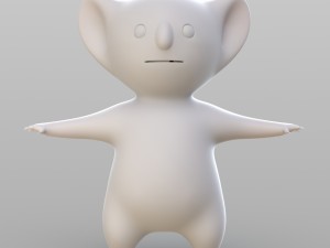 cartoon koala Modello 3D