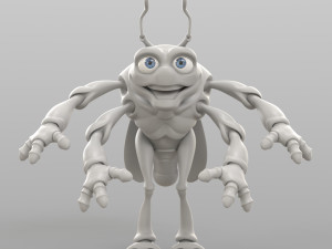 cartoon cicada 3D मॉडल