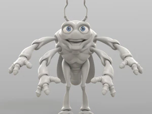 мультфильм цикада 3D Модель