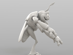 cartoon cicada 3D मॉडल