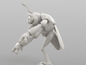 cartoon cicada 3D मॉडल