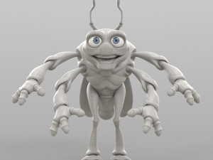 cartoon cicada 3D मॉडल