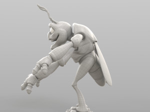 cartoon cicada 3D मॉडल