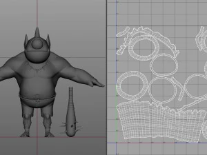 ciclope dei cartoni animati Modello 3D