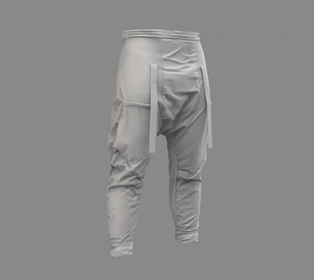 cyberpunk pants - marvelous designer 3D Model .c4d .max .obj .3ds .fbx .stl .blend