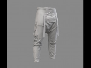 cyberpunk pants - marvelous designer Modelo 3D