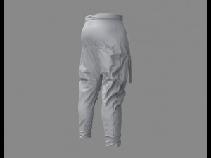 cyberpunk pants - marvelous designer Modello 3D