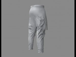 cyberpunk pants - marvelous designer 3D Model