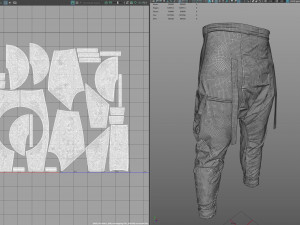 cyberpunk pants - marvelous designer Modello 3D