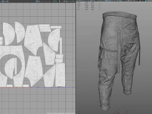 cyberpunk pants - marvelous designer 3D Model