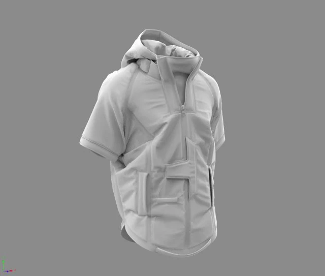 cyberpunk jacket - marvelous designer 3D Model .c4d .max .obj .3ds .fbx .stl .blend