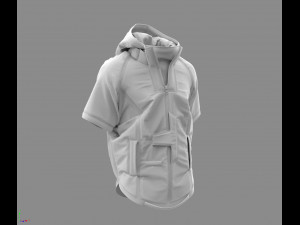 cyberpunk jacket - marvelous designer 3D Model