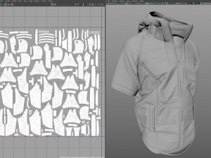 cyberpunk jacket - marvelous designer 3Dモデル