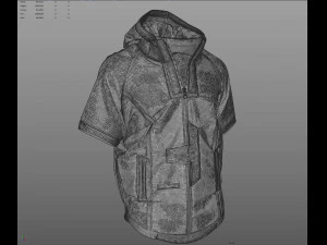 cyberpunk jacket - marvelous designer 3D Model