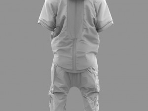 cyberpunk costume - marvelous designer 3D 모델