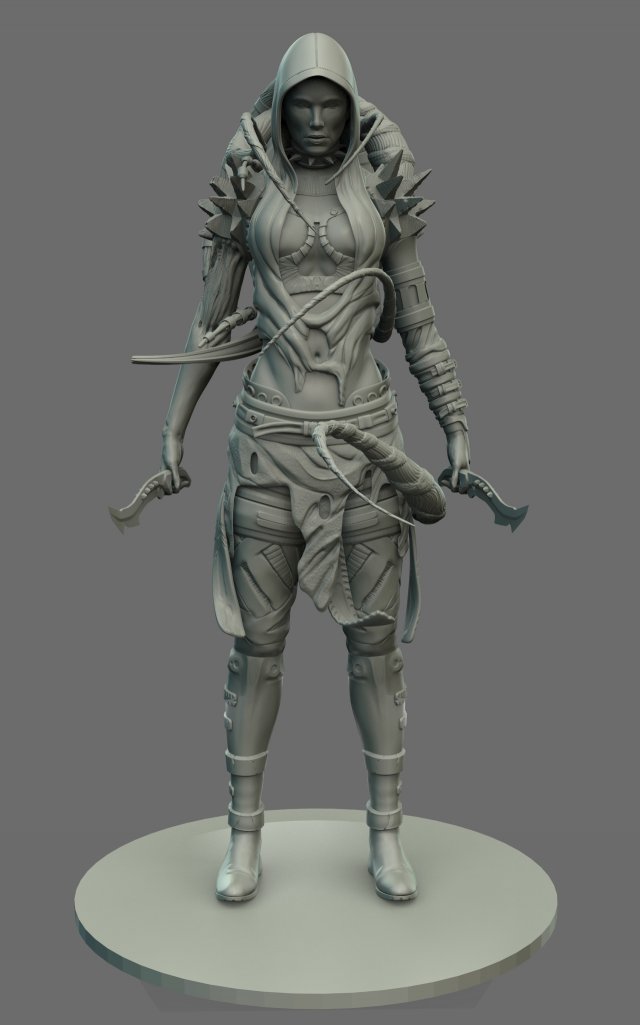 yofiel - angel of divine beauty 3D Model .c4d .max .obj .3ds .fbx .stl .blend 