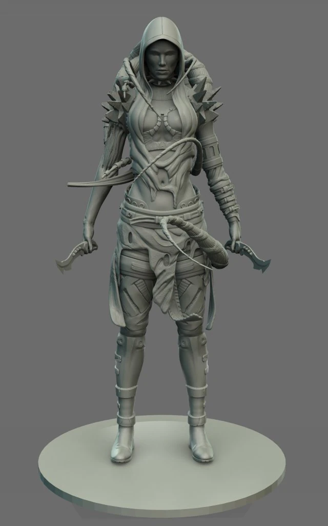 yofiel - angel of divine beauty 3D Model .c4d .max .obj .3ds .fbx .stl .blend 