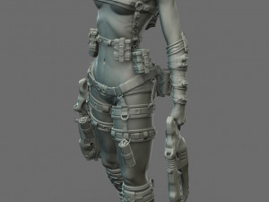 largin - female hunter 3D मॉडल