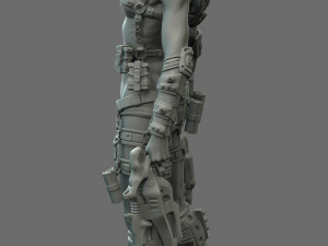 largin - female hunter Modelo 3D