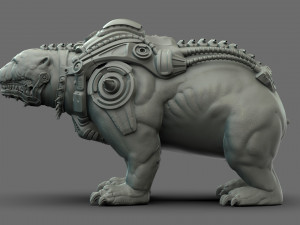 soleucy - bear - hunter pet 3D मॉडल