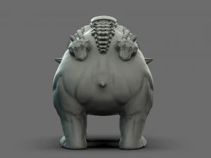 soleucy - bear - hunter pet 3D Model