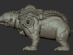 soleucy - bear - hunter pet 3D Model