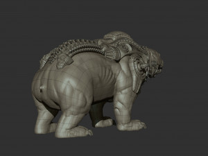 soleucy - bear - hunter pet 3D मॉडल
